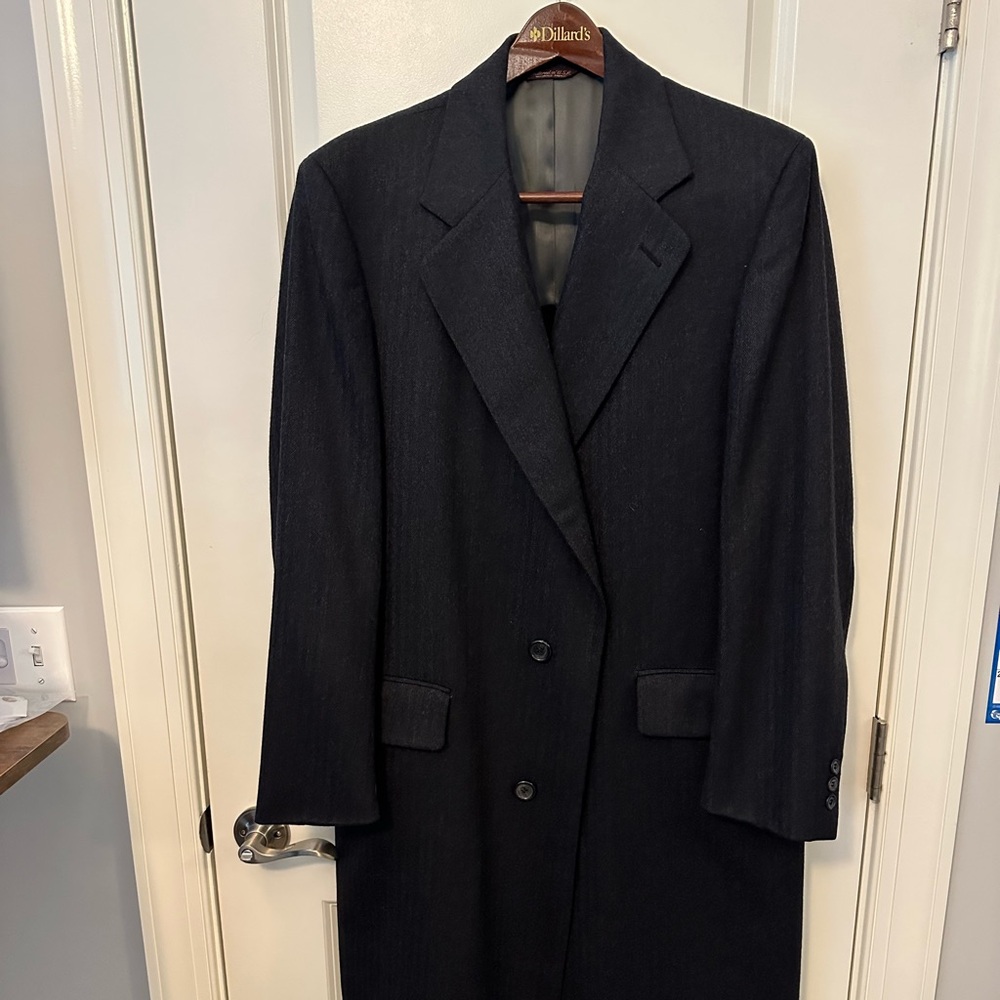 Men’s Winter Overcoat-Gray-Men’s 42R